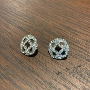 Silver Sparkly Earrings